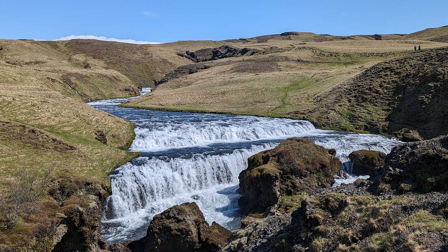 Cascades above Skogafoss